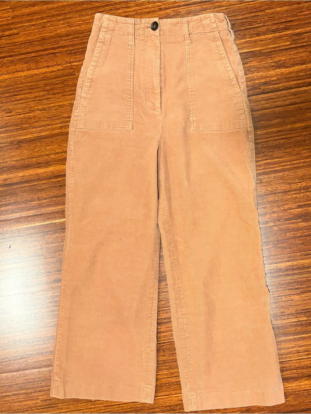 PS Paul Smith Vintage Style Camel Corduroy High Waist Wide Leg Utility Pants 38
